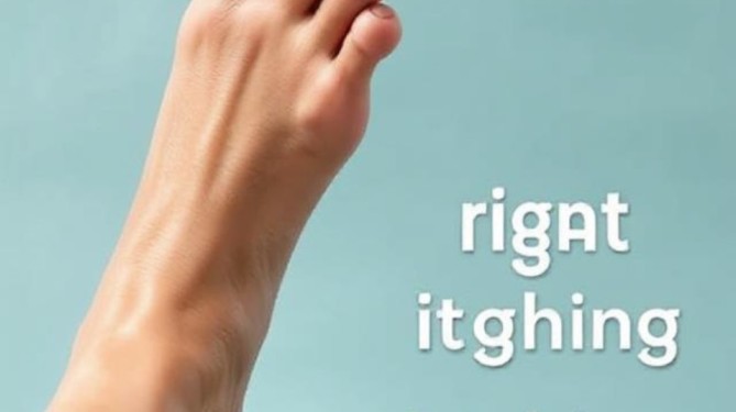 why is my right foot itching spiritual meaning